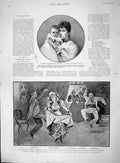 Original Old Antique Print 1894 Princess Ferdinand Bulgaria Terry'S Theatr 19th