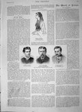 Original Old Antique Print 1894 Penelope Menghini Augusta D'Ottavi Jones Ca 19th