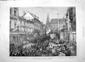 Original Old Antique Print 1894 German Emperor Koenigsberg Statue William Army