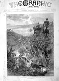 Original Old Antique Print 1894 Fox Cub Hunting Hounds Dogs Huntsment Horses