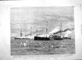 Original Old Antique Print 1894 War East Sinking Transport Kow-Shing J Victorian