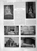 Old Antique Print 1894 Tomb Children Orleans Family Borromeo Louis Dreux 19th