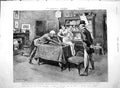 Original Old Antique Print 1894 Conan Doyle Story Waterloo Theatre Irving B 19th