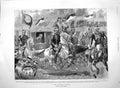 Original Old Antique Print 1894 Mikado Yokohama Tokio Squadron Lancers Charlton