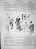 Old Antique Print 1894 Arthur Roberts Claude Duval Prince Wales Theatre 19th