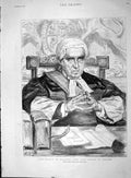 Original Old Antique Print 1894 Lord Russell Killowen Lord Chief Justice 19th