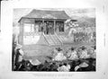Original Old Antique Print 1894 Birthday King Corea Slack Wire Pe 19th
