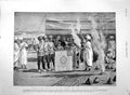 Original Old Antique Print 1894 Blessing Colours Bengal Infantry Nishan Pujah