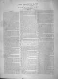 Original Old Antique Print 1894 Illustrating Norris Story Despotic Lady Romance