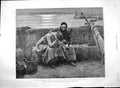 Old Antique Print 1894 Ladies Women Waiting Harbour Fishing Boats Ships 19th