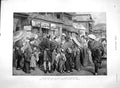 Original Old Antique Print 1894 War East Street Scene Tokio Tokyo Japanese 19th