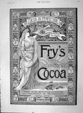 Original Old Antique Print 1894 Advertisment Fry Son Pure Concentrate Victorian