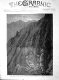 Original Old Antique Print 1894 Rising Waziris North-West Frontier Outpo 19th
