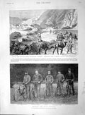 Old Antique Print 1894 Vikowa River Beluchistan Royal Cyclist Prince Czar 19th