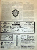 Old 1895 Lancashire Regiment'S Football Shield Liebig Beef Floriline Victorian