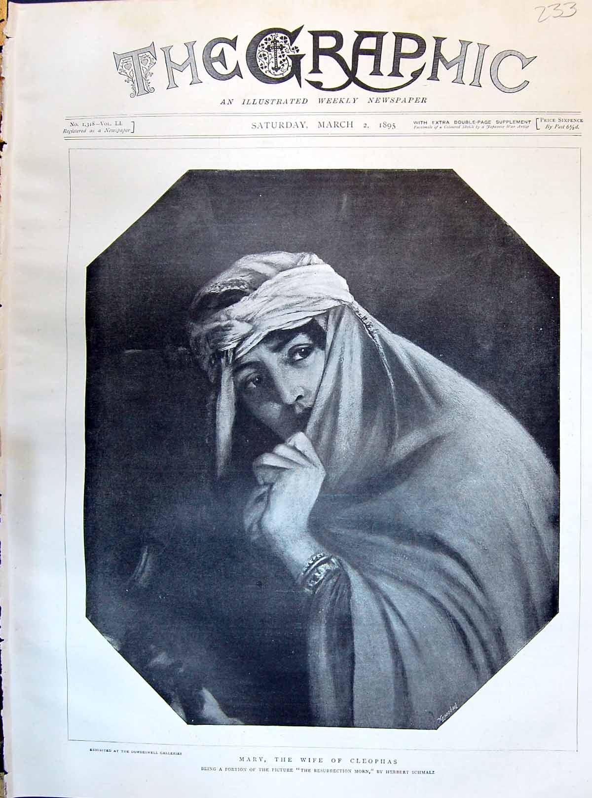 Antique Print 1895 Mary Wife Od Cleophas Resurrection Morn Herbert Schmalz 19th
