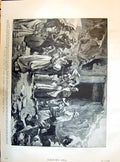 Antique Old Print 1895 Buying Curios Ancient Tombs Ghizeh Egypt Outdoor Scene