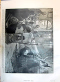 Old 1895 The Lament Indoor Scene Horace Fisher Lazarus Cannes Ailsa Y Victorian