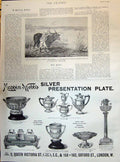 Old 1895 Sporting Buffalo Wild Duck Shooting Mappin Webb Silver Plate Victorian