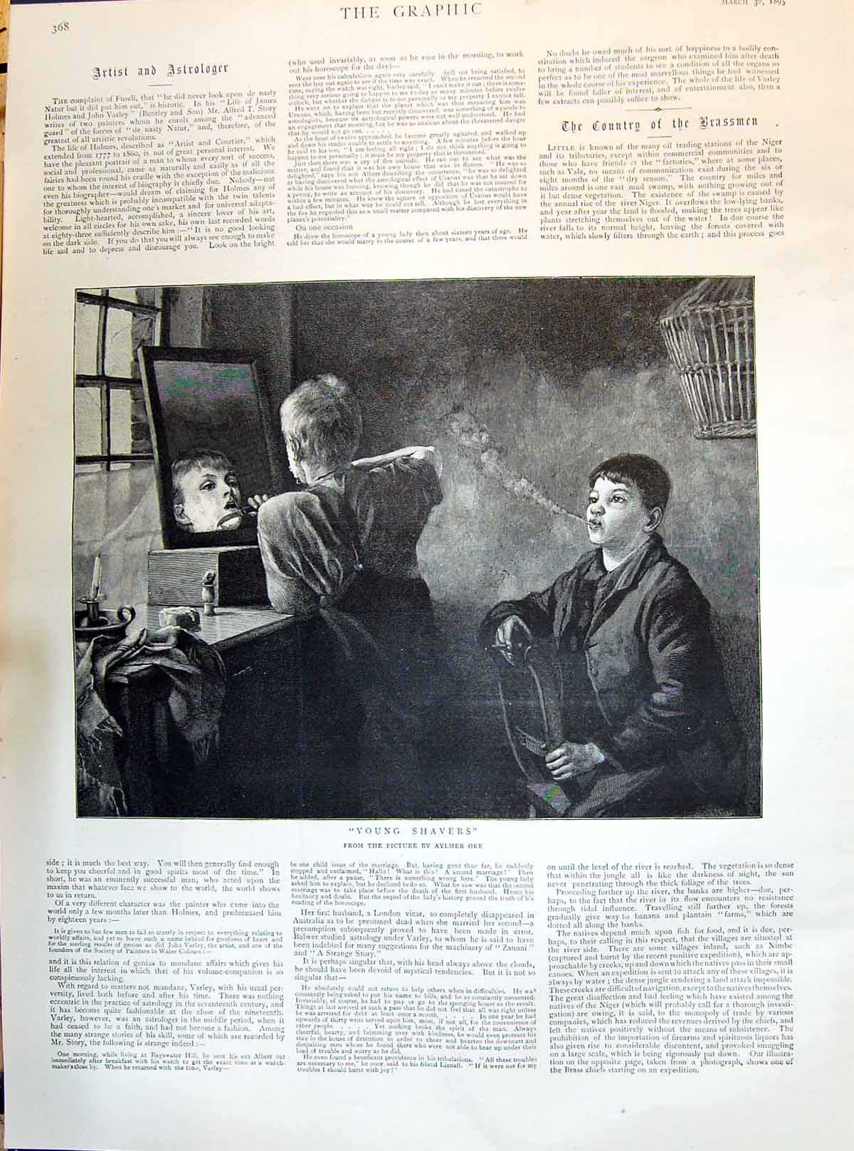 Old 1895 Young Boys Shavers Aylmer Orr Leinster Duchess Duke Portrait Victorian