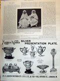 Antique Old Print 1895 Moorish Ambassador To Spain Mappin Webb Silver Plate