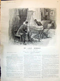 Old 1895 My Lady Nobody Story Illustration Maarten Maartens Hoynck Va Victorian