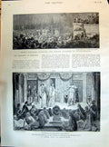 Old 1895 Prince Bismarck Friedrichsruh German Students Greek Play Ant Victorian