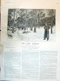 Old 1895 My Lady Nobody Story Illustration Maarten Maartens Hoynck Va Victorian