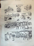 Old 1895 Famous Panther Hunt Subaltern Buluwayo Maxim Hotel Transport Victorian
