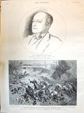 Old 1895 William Court Gully House Commons Coolies Fighting Siamese Q Victorian