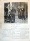 Old 1895 My Lady Nobody Maarten Maartens Story Illustration Hoynck Va Victorian