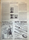 Old Print 1895 Infantry Challenge Cup Artillery Elliman'S Mappin Brothers 19th