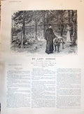 Old 1895 My Lady Nobody Story Illustration Maarten Maartens Hoynck Va Victorian