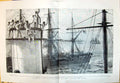 Old Print 1895 Cheering Flagship Ship Departure Home Voyage Nash Wildey 19th