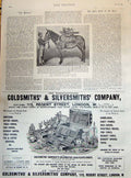 Antique Print 1895 Chitral Relief Force Maxim Gun Carriage Battery Gsmiths 19th