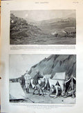 Old 1895 Colonel Battye Fell Lionel James Sketch Nash Bivouac Officer Victorian