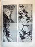 Old 1895 Ghoorkhas Sliding Snow Baggage Mule Track Tommy Atkins Apoza Victorian