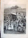 Old 1895 Children Floral Botanical Gardens Regent Park Baillie Glave Victorian
