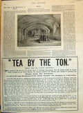 Old 1895 Bartholomew Great Smithfield Church Crypt Tea Lady'S Pictori Victorian
