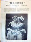 Old 1895 Photo Competition After Mass Beautiful Woman Girls Ryllis Co Victorian