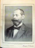 Antique Old Print 1895 Late Right Honourable Lord Randolph Churchill Bassano