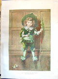 Old 1895 In Attendance On The Bride Young Girl Drawn By Percy Macquoi Victorian