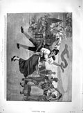 Old Antique Print 1895 Dancing Salterello Bay Naples Brent Geese Samoyed 19th