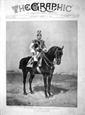 Original Old Antique Print 1895 German Emperor Uniform Prussian Garde D 19th