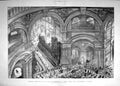 Original Old Antique Print 1895 St. Paul'S Cathedral Whispering Gallery 19th
