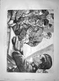 Old Antique Print 1895 Chaplain Solidiers Camp Portrait Pillsbury Chess 19th