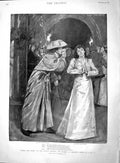 Original Old Antique Print 1895 Romeo Juliet Lyceum Theatre Masque Capulet' 19th