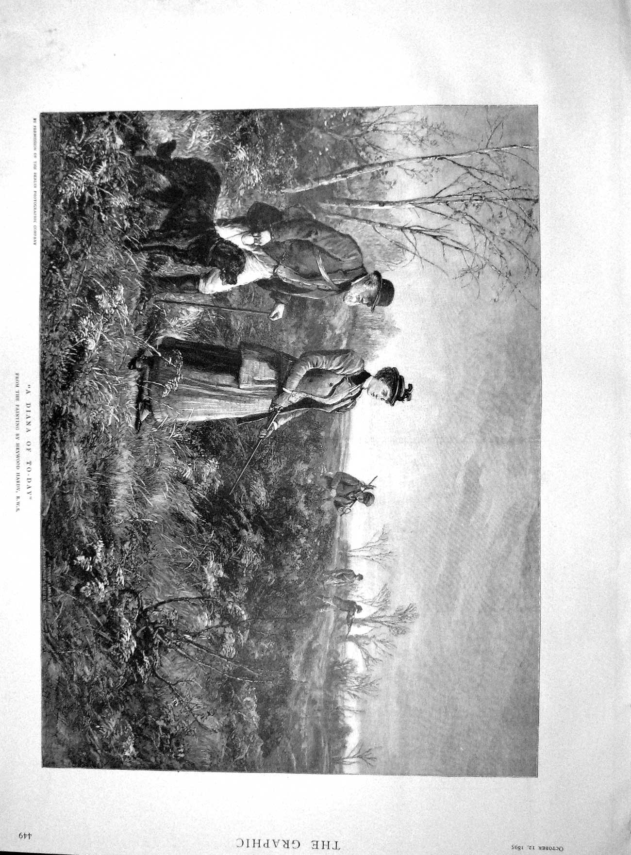 Original Old Antique Print 1895 Shooting Hunting Mem Sahir Indian Station Camel
