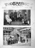 Original Old Antique Print 1895 Softas Riots Constantinople Police Stamboul