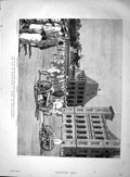 Original Old Antique Print 1895 War Madagascar Tomb Kings Queens Palace Ar 19th